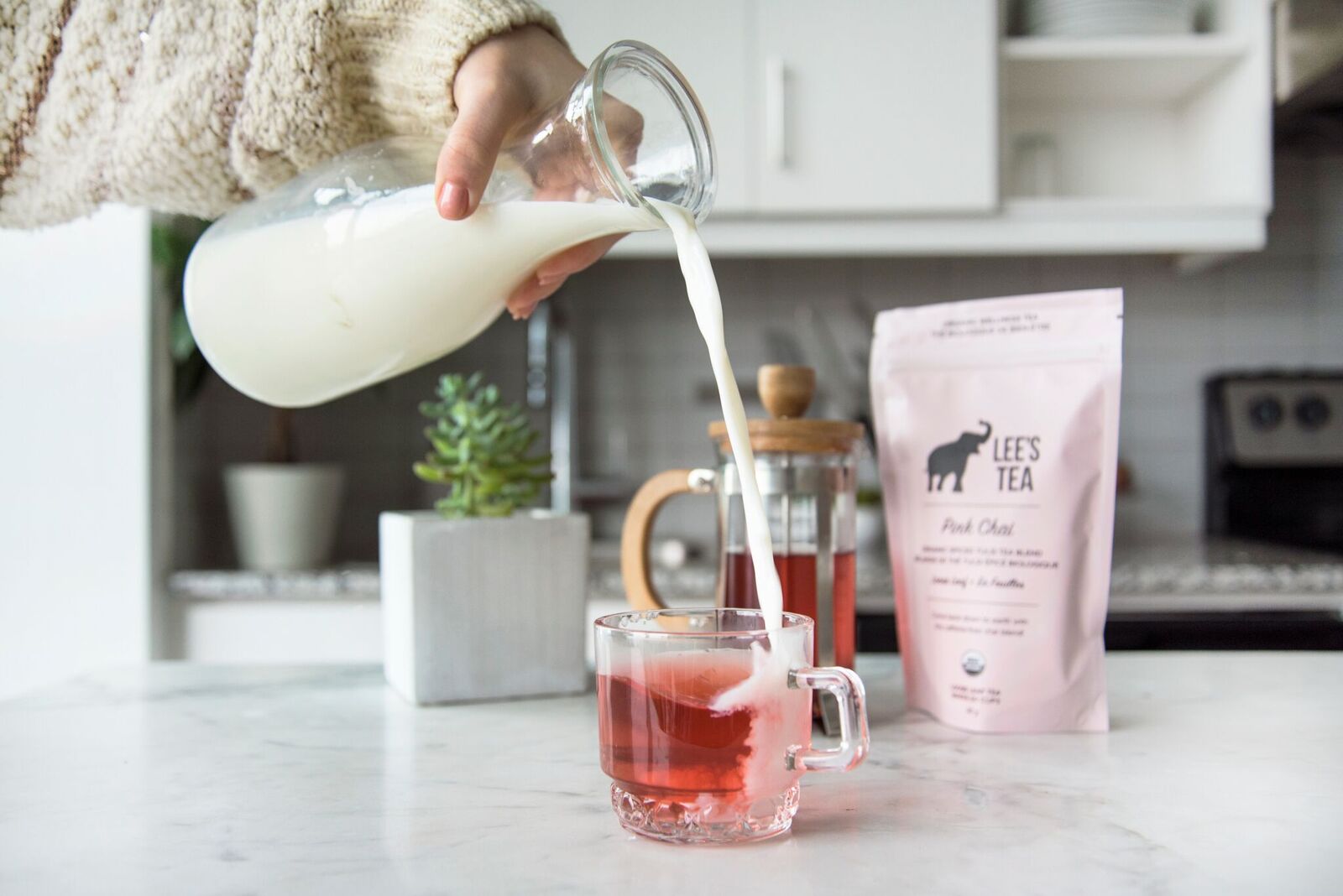 Wellness Tea 101 with Lee from Lee's Tea - Lee's Tea Product in Kitchen